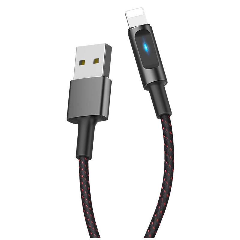 cable-usb-hoco-u47-essence-core-vers-lightning-charge-de-synchronisation-de-donnees-12-m-noir