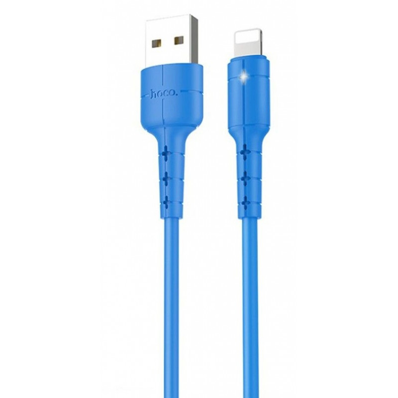 cable-usb-hoco-x30-pour-iphone-12-m-bleu