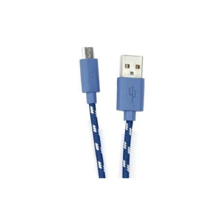 Cable USB Vers Micro USB / 1M / Bleu
