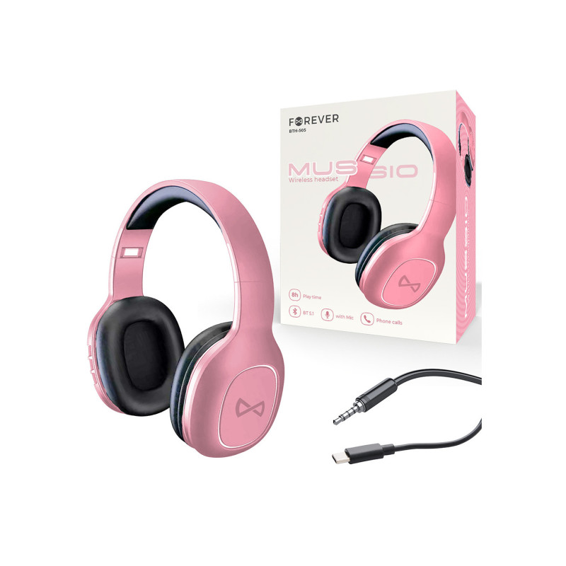 casque-micro-sans-fil-forever-bth-505-gsm164180-rose