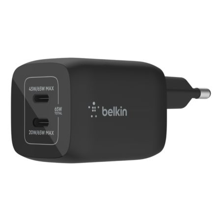 Chargeur secteur Belkin Boost Charge Pro USB-C 65 W -Noir – WCH013vfBK Tunisie