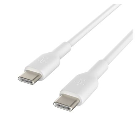 2 PACK CÂBLES DE CHARGE BELKIN BOOST CHARGE USB-C VERS USB-C 1M – BLANC – CAB003BT1MWH-2PACK Tunisie