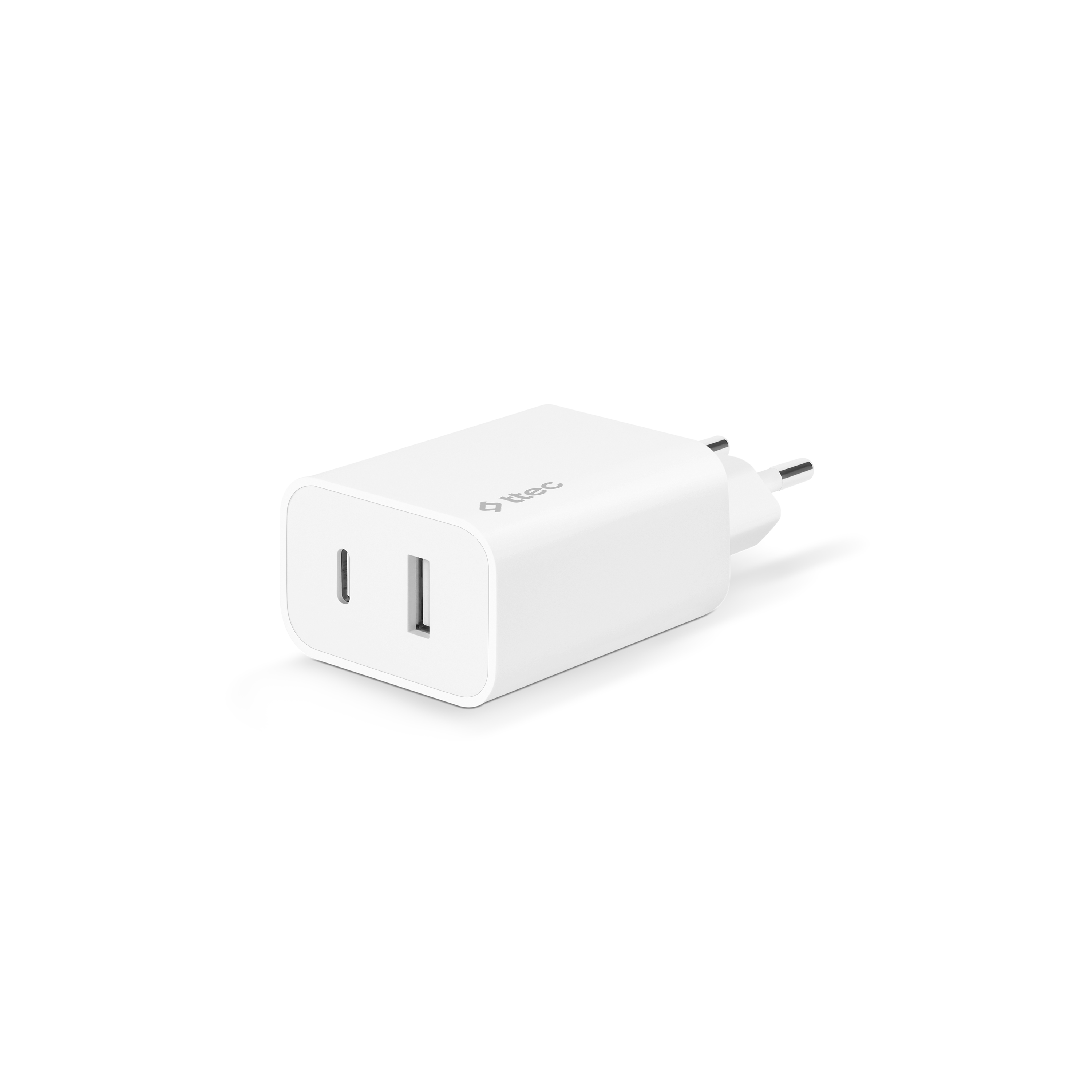 2SCS25B-ttec-SmartCharger-Duo-USB-C-USB-A-Seyahat-Sarj-Aleti-2.4A-Beyaz-1-2