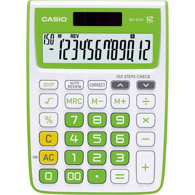 Calculatrice-de-bureau-Casio-MJ-12-VC-Vert-CAS-MJ-12-VC-GN