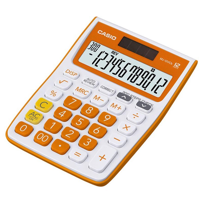 Calculatrice-de-bureau-Casio-MJ-12-VC-orange-CAS-MJ-12-VC-RO