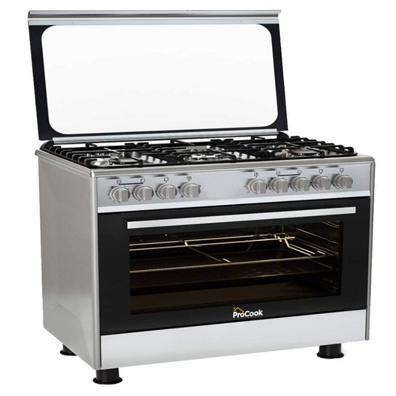 Cuisiniere-A-Gaz-Four-Electrique-ProCook-90-cm-TE6950IX-Inox-bestbuytunisie.prixtunisie.best_