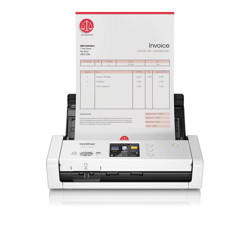 Scanner-Sans-Fil-Compact-Recto-Verso-Brother-Ads-1700W-Wifi-1