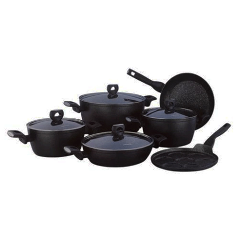 Set-De-10-Pieces-Korkmaz-A2678-Nora-Granite-Noir-bestbuytunisie.prixtunisie.best_