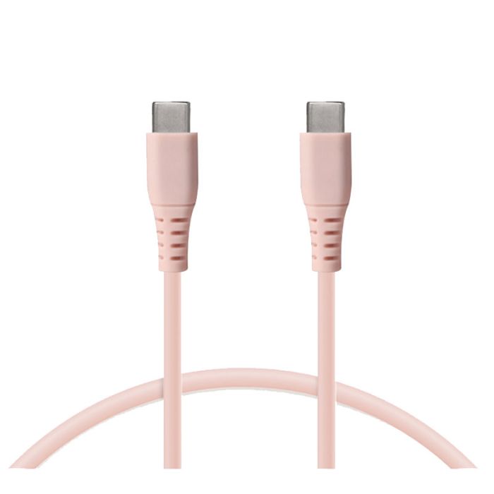 cable-de-charge-ksix-usb-c-60w-rose