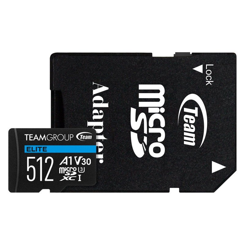 carte-memoire-teamgroup-elite-micro-sdxc-uhs-i-u3-v30-a1-512-go