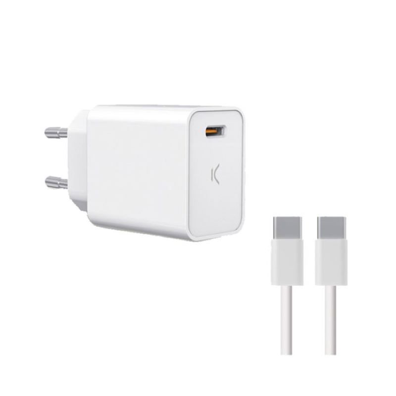 chargeur-ksix-20w-pd-cable-usb-c-vers-usb-c-blanc-1