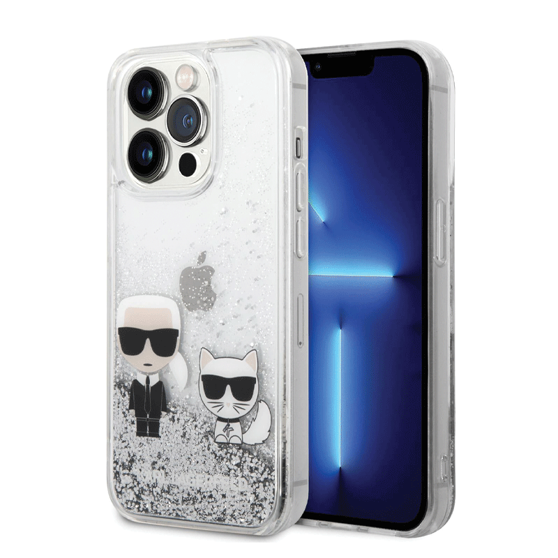 etui-karl-lagerfeld-liquide-glitter-pour-iphone-14-pro-max-argent-1