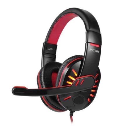 Micro Casque Gamer Filaire Enter Python – Noir&rouge – PYTHON Tunisie