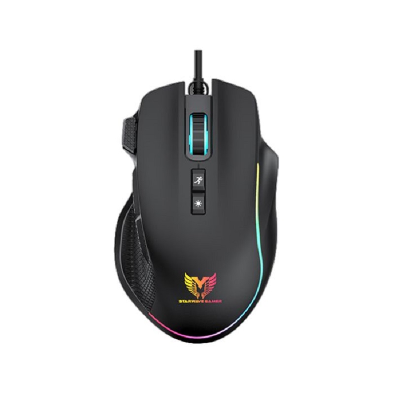 souris-gamer-filaire-star-wave-gm1100-retroeclairage-rgb-noir