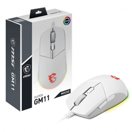 Souris Gamer Msi Clutch Gm11 – Blanc – S12-0401950-CLA Tunisie