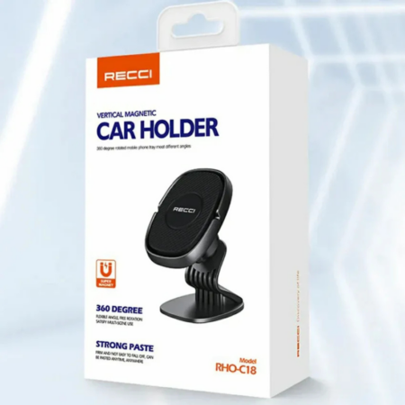 Support Voiture Magnétique Recci -Noir – RHO-C18 Tunisie