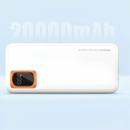 Power Bank Recci 20 000 mAh Fast 22.5 W – Blanc – RPB-P29 Tunisie