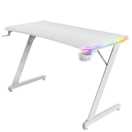 Bureau de Gaming TRUST GXT 709 Luminus RGB – Blanc – 25328 Tunisie