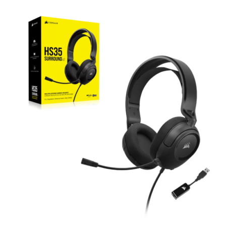 Casque Gaming Filaire Corsair HS35 Surround V2 – Noir – 840006674573 Tunisie