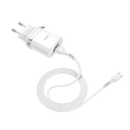 Chargeur Micro USB Hoco C12Q Smart 18W – Blanc – CQ12-MICRO-WH Tunisie