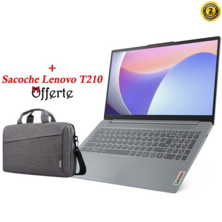 Pc Portable Lenovo Ideapad Slim 3 15IRU8 I3 13Gen 8go 256go Ssd – Gris- 82X700CJFG Tunisie