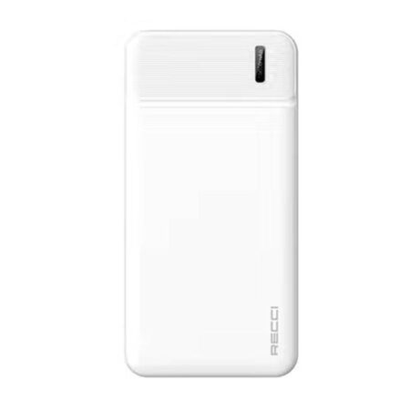 Power Bank Recci 10000W – Blanc – RPB-N16W Tunisie