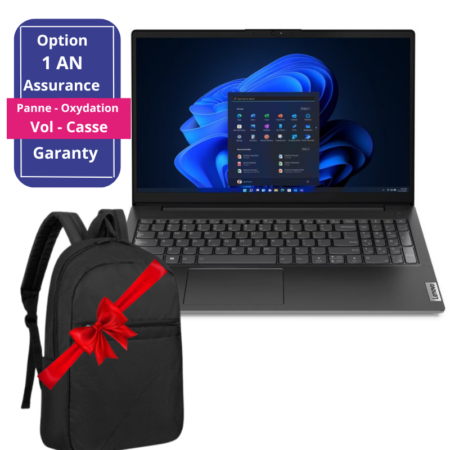 PC Portable LENOVO V15 G3 IAP i3 12è Gén 8G 512Go SSD – Noir – 82TT00RJFE Tunisie