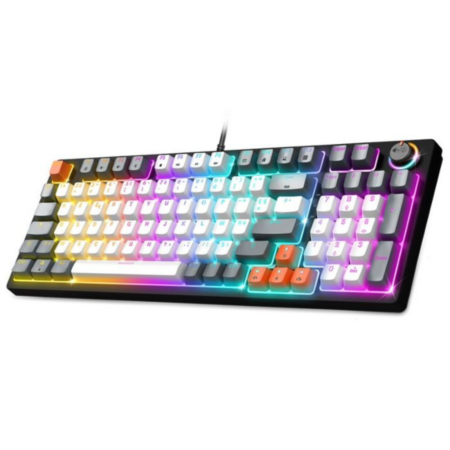 Clavier Gamer Filaire Spirit Of Gamer Xpert K350 Rgb Switch Marron – Blanc – CLA-XK350WT Tunisie