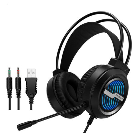 Micro Casque Gamer Filaire T-wolf H130 Rgb – Noir -T-H130 Tunisie