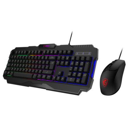 Ensemble Clavier et Souris Gaming COMBO MSI FORGE GK100 + MSI FORGE GM100 RGB – Noir -COMBO-GK100-GM100 Tunisie