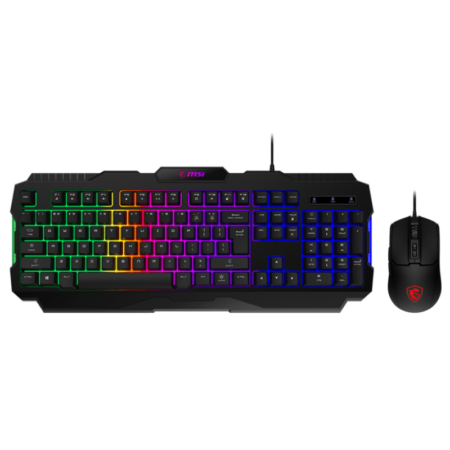 Ensemble Clavier et Souris Gaming COMBO MSI FORGE GK100 + MSI FORGE GM100 RGB – Noir -COMBO-GK100-GM100 Tunisie