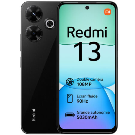 Smartphone Xiaomi Redmi 13 8Go – 128Go -Noir Tunisie