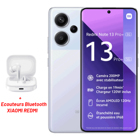 Smartphone Xiaomi Redmi Note 13 Pro+ 8Go – 256Go 5G – Violet Tunisie