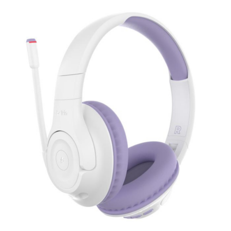 Casque Belkin supra-auriculaire sans fil pour enfants SoundForm Inspire -Blanc &Violet  – AUD006BTLV Tunisie