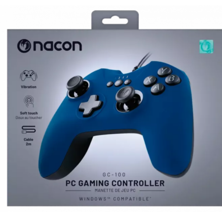 Manette Filaire Nacon Pour Pc Gc-100  -Bleu – PCGC-100BLUE Tunisie