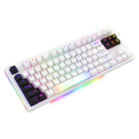 Clavier Gamer Mécanique AQIRYS ALUDRA TKL 100% Anti-ghosting RGB – Blanc Tunisie