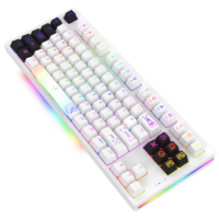 Clavier Gamer Mécanique AQIRYS ALUDRA TKL 100% Anti-ghosting RGB – Blanc Tunisie