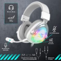 Casque Micro Gaming Spirit Of Gamer Elite H40 Artic Rgb – Blanc- MIC-EH40WT Tunisie