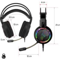 Casque Micro Gaming Spirit Of Gamer Pro H7 Led Rgb – Noir – MIC-PH7 Tunisie