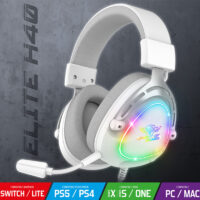 Casque Micro Gaming Spirit Of Gamer Elite H40 Artic Rgb – Blanc- MIC-EH40WT Tunisie