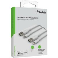 Câble Usb-A Vers Lightning Belkin 1 M 2 Unités – Blanc – CAA001bt1MWH2PK Tunisie