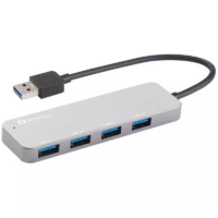 Hub Sandberg Usb-c To 4 Ports Usb 3.0 – Gris – 136-20 Tunisie