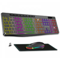 Ensemble Clavier Et Souris Gamer Sans Fil Advance R-type Cls-3100 Rgb – Noir -CLS-3100BK Tunisie