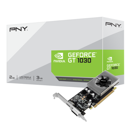 Carte Graphique PNY Geforce Nvidia GT 1030 2 Go – VCG10302D4SFPPB Tunisie