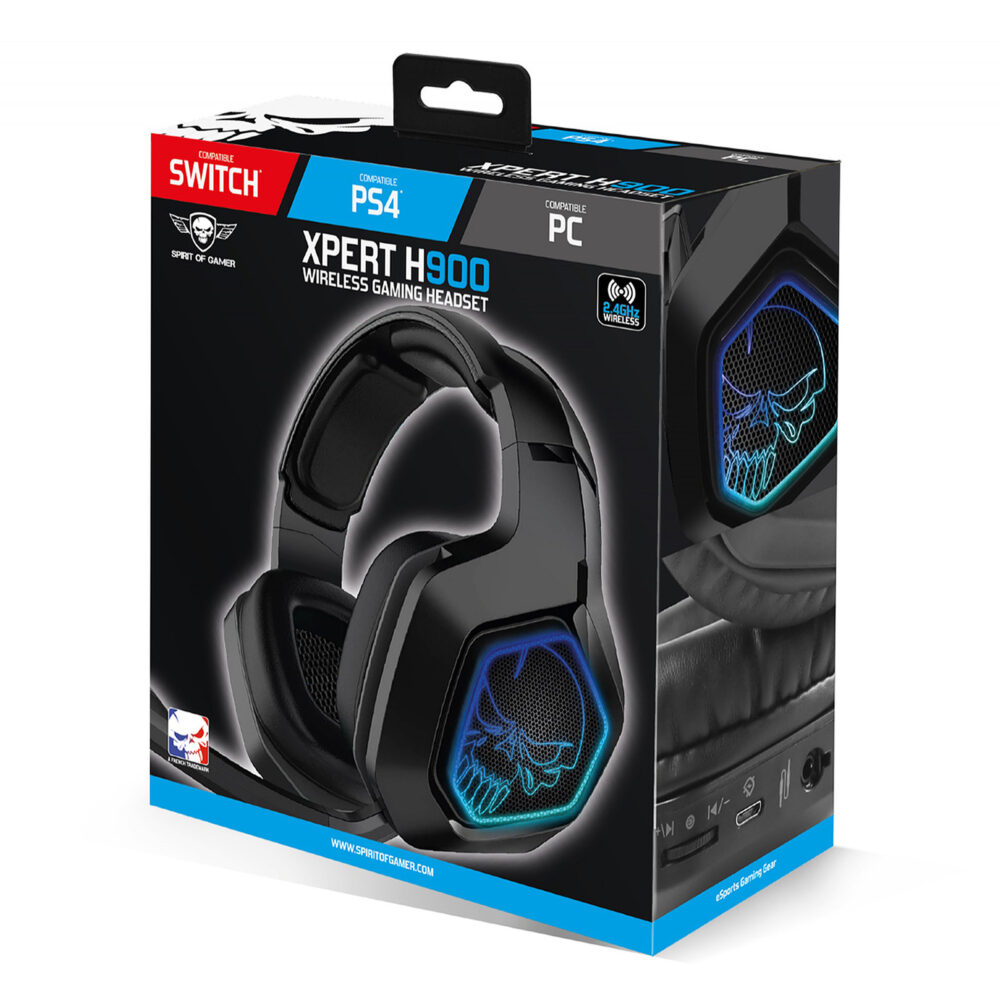 Casque Gamer Spirit of Gamer Xpert H900 Sans fil -Noir- MIC-XH900 Tunisie