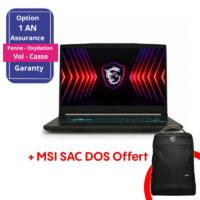 Pc Portable Gamer MSI Thin 15 B13UCX i7 13è Gén 8Go 512Go SSD RTX2050 -Noir – 9S7-16R831-2606 Tunisie