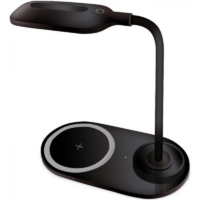 Lampe De Bureau Platinet LED Avec Chargeur Sans Fil 10W – Noir -PDL1930B Tunisie