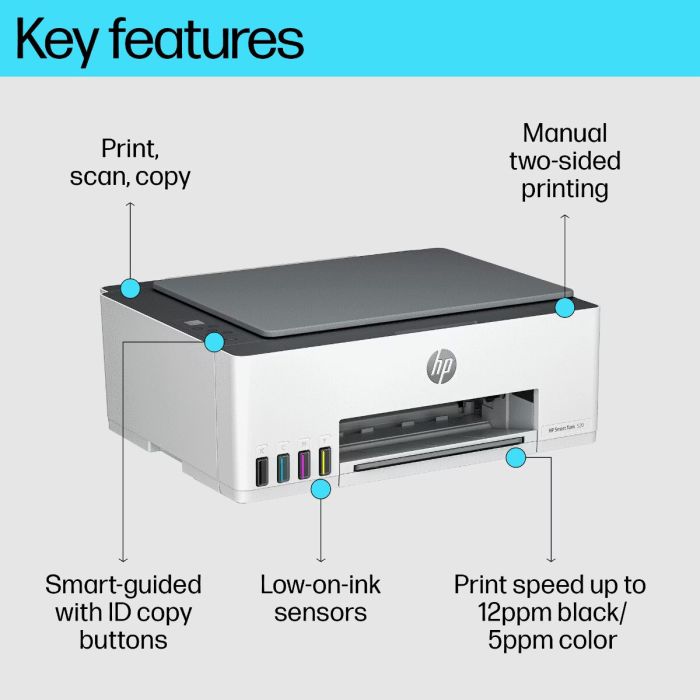Imprimante Tout-en-un HP Smart Tank 520 – 1F3W2A Tunisie