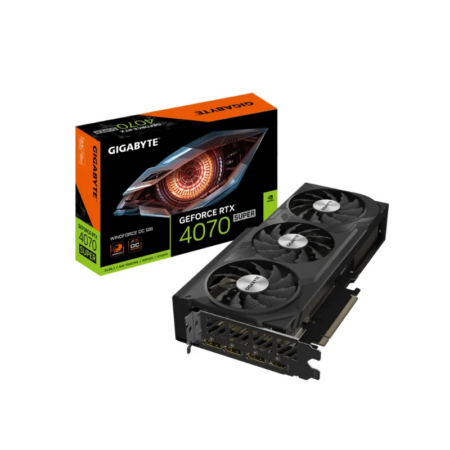 Carte Graphique Gigabyte Geforce Rtx 4070 Super Windforce Oc 12g -GV-N407SWF3OC-12GD Tunisie