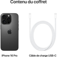 iPhone 16 Pro Max 6Go 1To Noir -MYX43ZD/A Tunisie